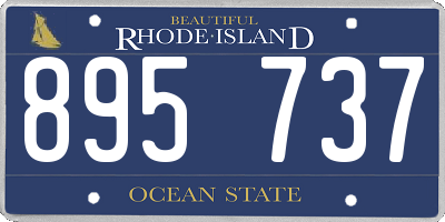 RI license plate 895737