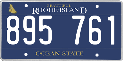 RI license plate 895761