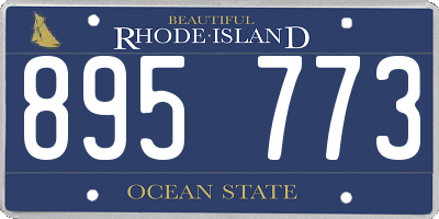 RI license plate 895773