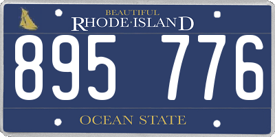 RI license plate 895776