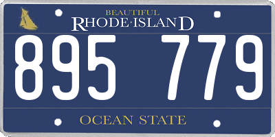 RI license plate 895779