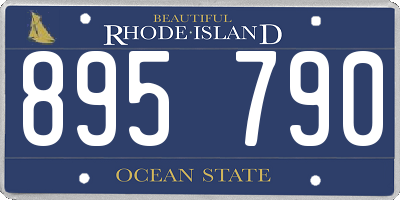 RI license plate 895790