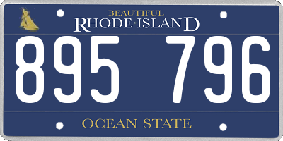 RI license plate 895796