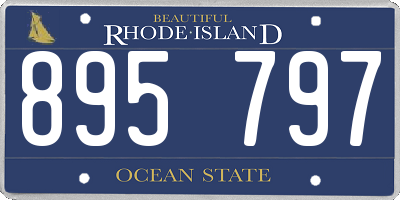 RI license plate 895797