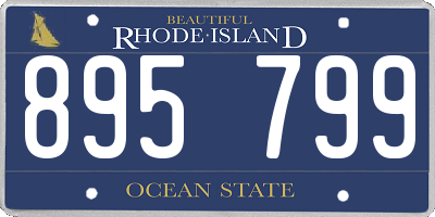 RI license plate 895799