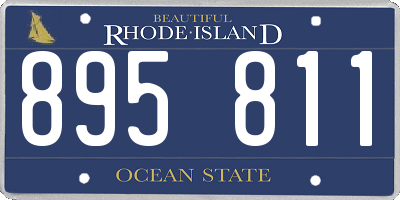 RI license plate 895811