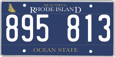 RI license plate 895813