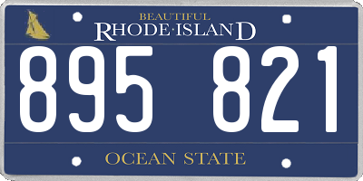 RI license plate 895821