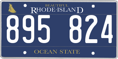 RI license plate 895824
