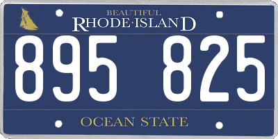 RI license plate 895825