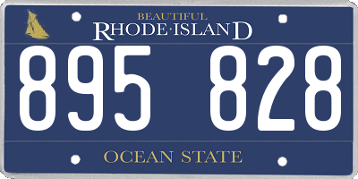 RI license plate 895828
