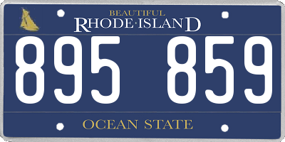 RI license plate 895859
