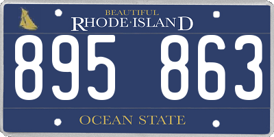 RI license plate 895863