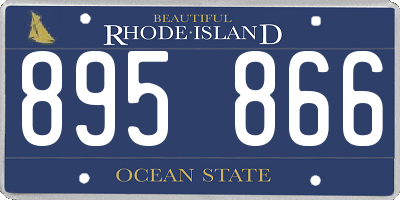 RI license plate 895866