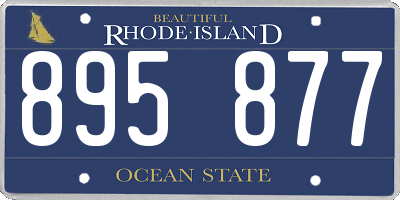 RI license plate 895877