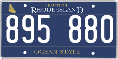 RI license plate 895880