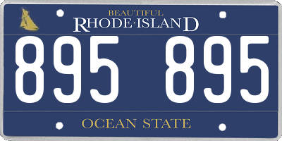 RI license plate 895895