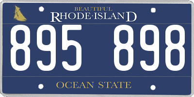 RI license plate 895898