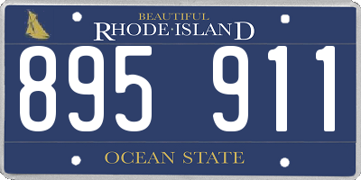 RI license plate 895911