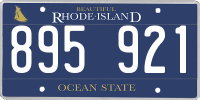 RI license plate 895921