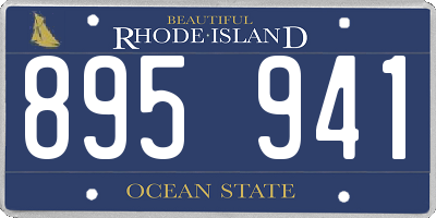 RI license plate 895941
