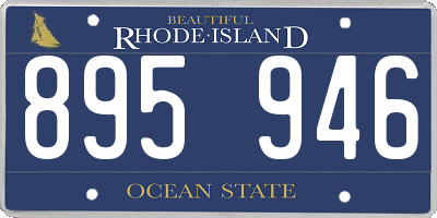 RI license plate 895946