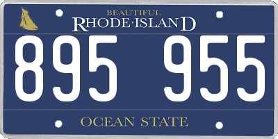 RI license plate 895955