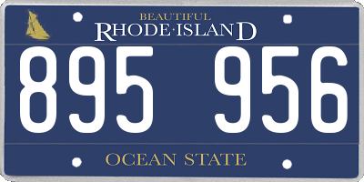 RI license plate 895956
