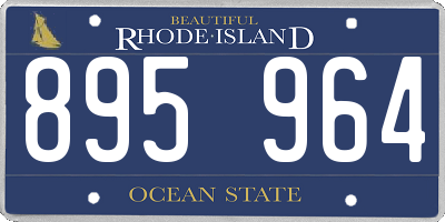 RI license plate 895964