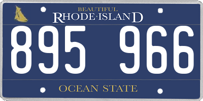 RI license plate 895966