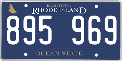 RI license plate 895969