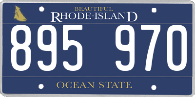 RI license plate 895970