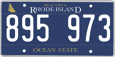 RI license plate 895973