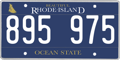 RI license plate 895975