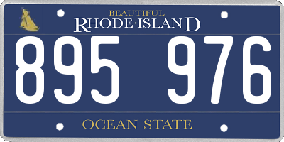 RI license plate 895976