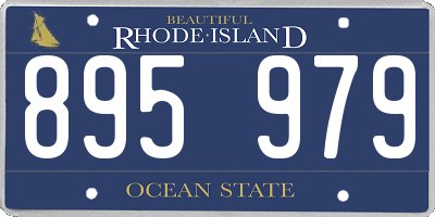 RI license plate 895979
