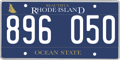 RI license plate 896050