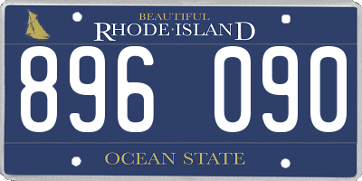 RI license plate 896090