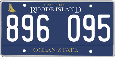 RI license plate 896095