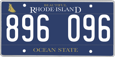 RI license plate 896096
