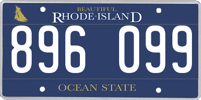 RI license plate 896099
