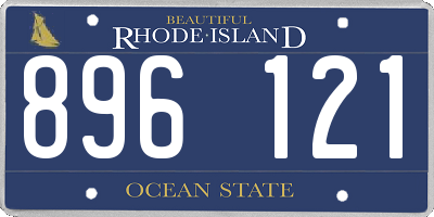 RI license plate 896121