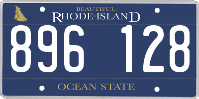 RI license plate 896128