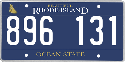 RI license plate 896131