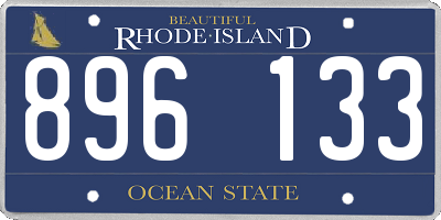 RI license plate 896133
