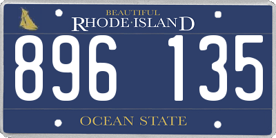 RI license plate 896135
