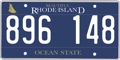 RI license plate 896148