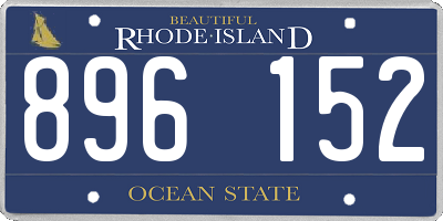 RI license plate 896152