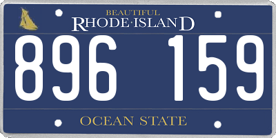 RI license plate 896159