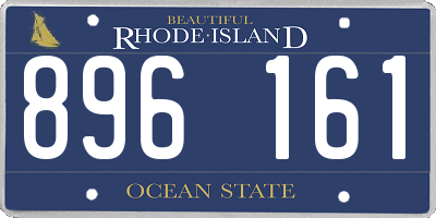 RI license plate 896161